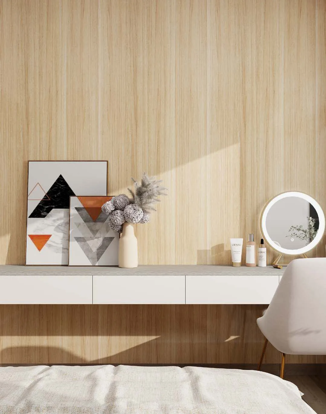 Ambiance intérieure habillée de panneaux Design Up